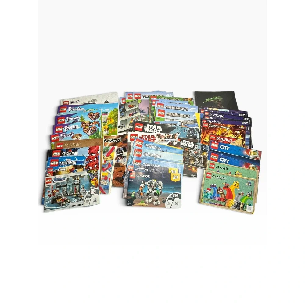 Lot LEGO Instruction Manual Star Wars Minecraft Technic Creator Marvel Mixed